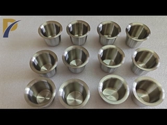 Analyse de laboratoire Crêpière en zirconium avec jantes Crêpière en métal précieux fondu Zr702