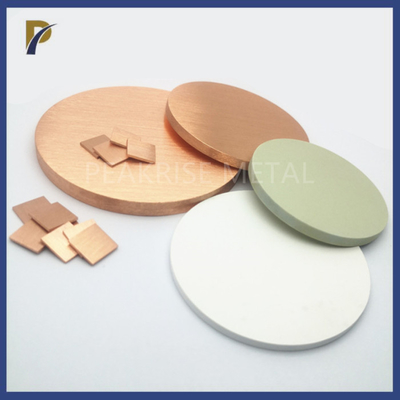 Diameter 2 Inch Molybdenum Copper Alloy Disc Heat Sink Copper Molybdenum Alloy Electrical And Thermal Conductivity