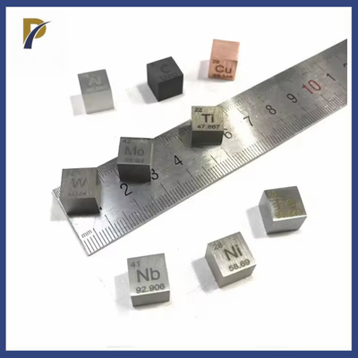 Pure Nb W Mo Ta Ni Ti Cu Sn Al V Fe Mn Ag 10mm 25.4mm Cubes Solid Metal Cube