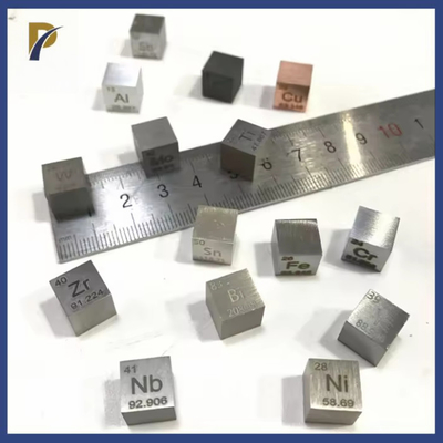 Pure Nb W Mo Ta Ni Ti Cu Sn Al V Fe Mn Ag 10mm 25.4mm Cubes Solid Metal Cube