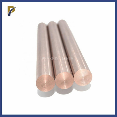 Tungstène Rod Copper Tungsten Bar de cuivre de Rod Bright Surface For Electrodes d'alliage de cuivre du tungstène WCu20 du diamètre 25mm